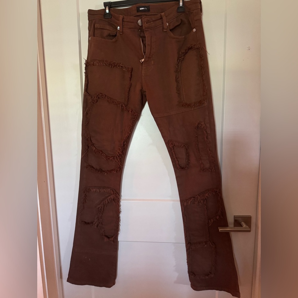 Fashion Nova Men's Cinnamon Distressed Jeans